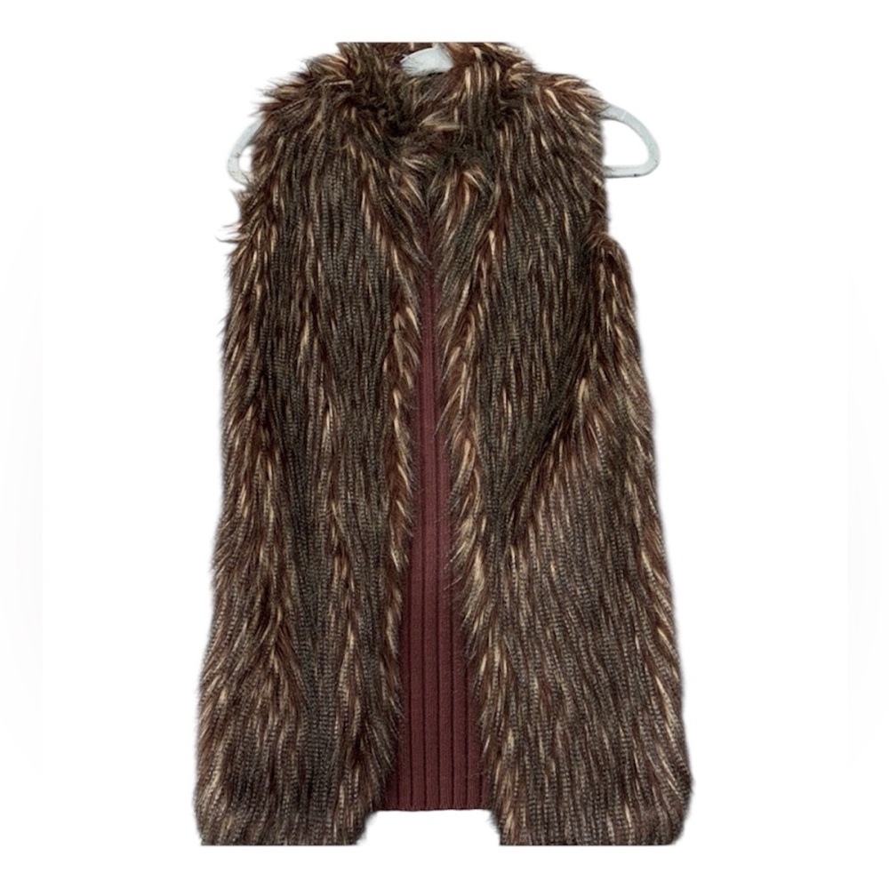 RXB Brown Faux Fur Vest